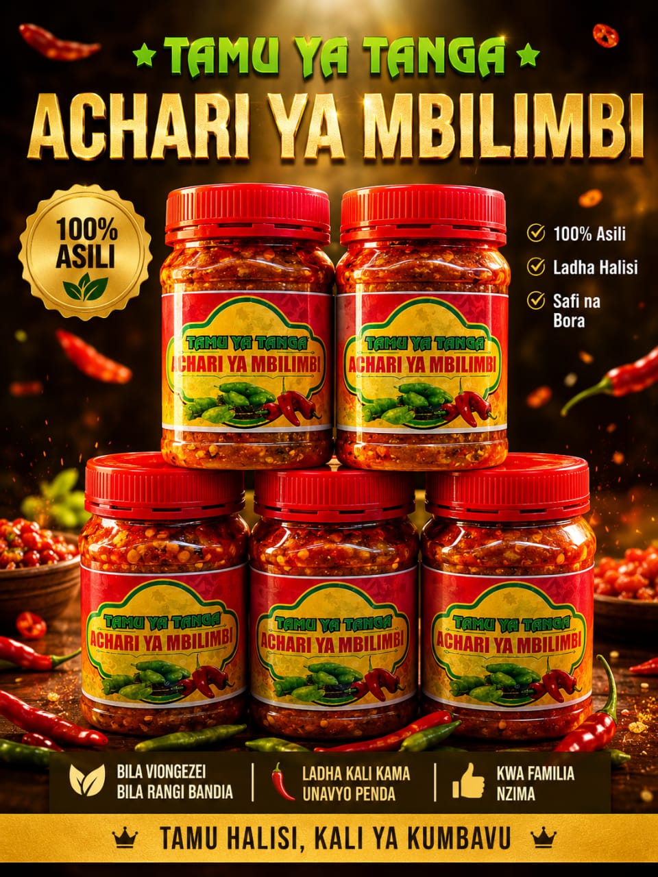 ACHALI YA MBILIMBI, TAMU YA TANGA DELIVERIES