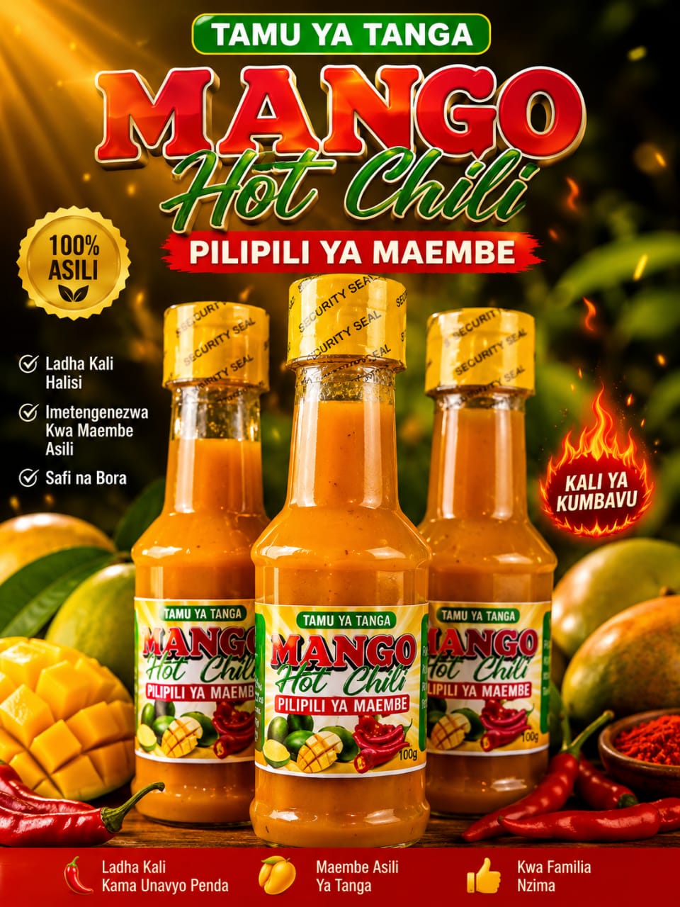 PILIPILI YA EMBE, TAMU YA TANGA DELIVERIES