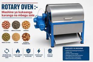 Rotary Oven - Mashine ya Kukaanga Karanga na Mbegu Zote